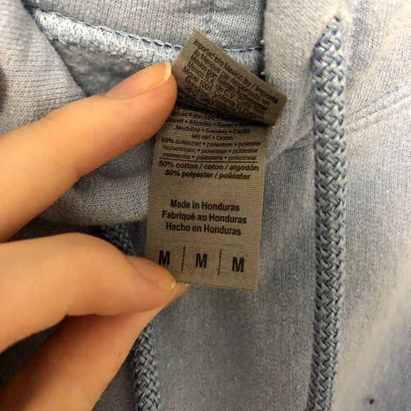 Light Blue Hoodie Size M - Picture 4 of 4